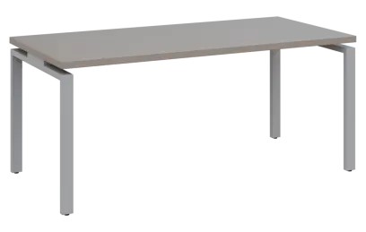 MHCPK 38 - 18 stůl kancelářský, kovová podnož stříbrná, deska 36 mm, široký 1800 mm, taupe hnědá