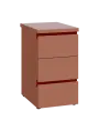 MHCKC - 61 kontejner přístavný, 3-zásuvkový, deska 36 mm, centrální zámek, pudrově hnědá, profil burgundy