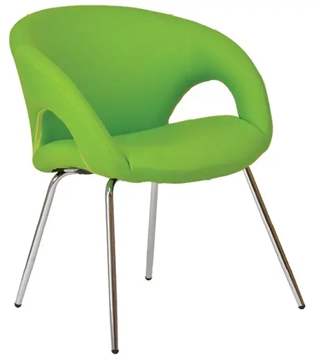 ROSELLA židle konferenční, ekokůže zelená