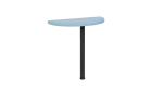 MHCJD - 80 přístavba jednací, kovová podnož černá, síla desky 36 mm, široká 800 mm, obloha