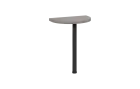MHCJD - 60 přístavba jednací, kovová podnož černá, síla desky 36 mm, široká 600 mm, taupe hnědá