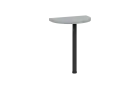 MHCJD - 60 přístavba jednací, kovová podnož černá, síla desky 36 mm, široká 600 mm, světle šedá