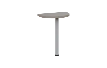 MHCJD - 60 přístavba jednací, kovová podnož stříbrná, síla desky 36 mm, široká 600 mm, taupe hnědá