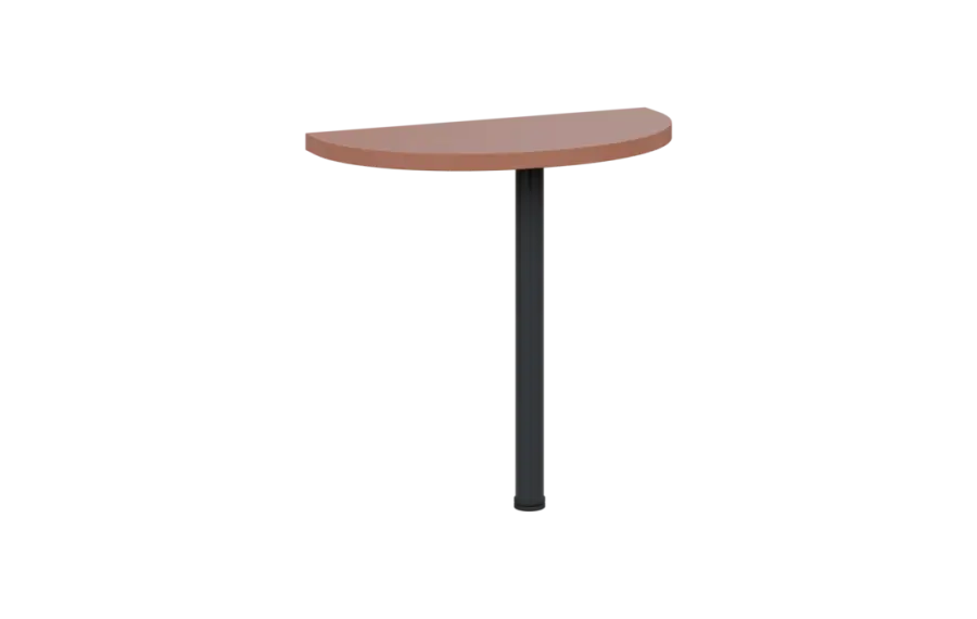 MHCJD - 80 přístavba jednací, kovová podnož černá, síla desky 36 mm, široká 800 mm, pudrově hnědá