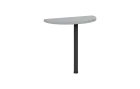 MHCJD - 80 přístavba jednací, kovová podnož černá, síla desky 36 mm, široká 800 mm, světle šedá