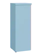 MHCN 3 - 4D kancelářská skříň, 1-dveřová, levá, 1120x400x400, obloha, profil světle růžový