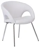 ROSELLA židle konferenční, ekokůže bílá