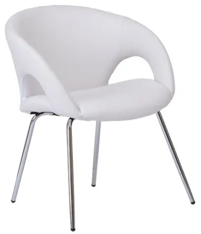 ROSELLA židle konferenční, ekokůže bílá