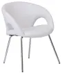 ROSELLA židle konferenční, ekokůže bílá