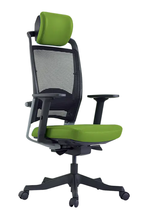 HANAH židle kancelářská, koženka P17 zelená