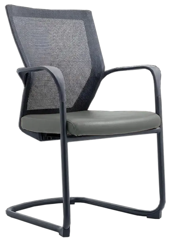 RAVEN BLACK židle konferenční, koženka P7 šedá