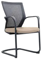 RAVEN BLACK židle konferenční, koženka P20 latte