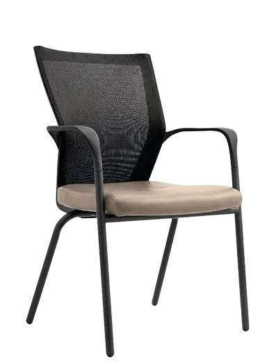 EAGLE, židle konferenční, koženka P20 latte