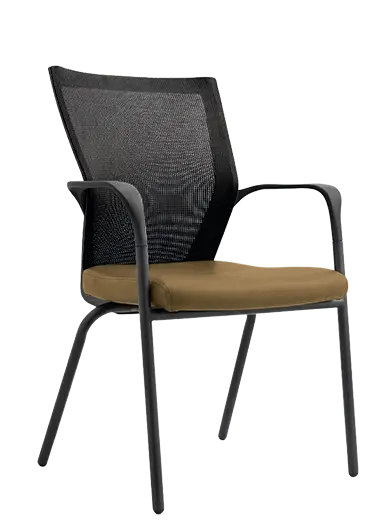 EAGLE, židle konferenční, koženka P26 béžová