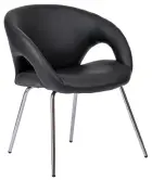 ROSELLA židle konferenční, ekokůže černá