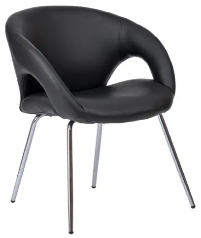 ROSELLA židle konferenční, ekokůže černá