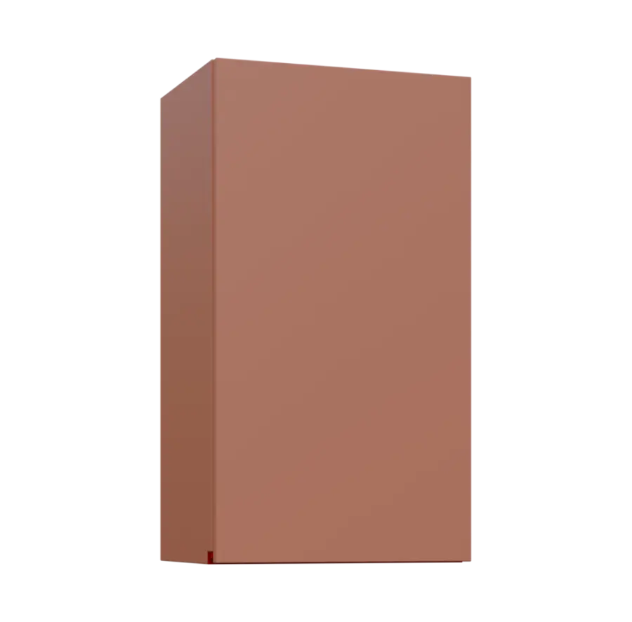 MHCH - 4D horní skříňka, 1-dveřová, pravá, 730x400x300, pudrově hnědá, profil burgundy