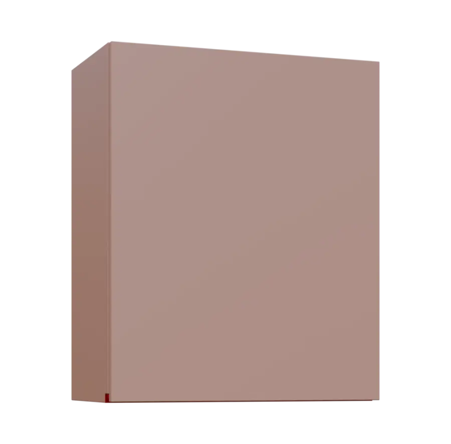 MHCH - 6D horní skříňka, 1-dveřová, pravá, 730x600x300, pudrově růžová, profil burgundy