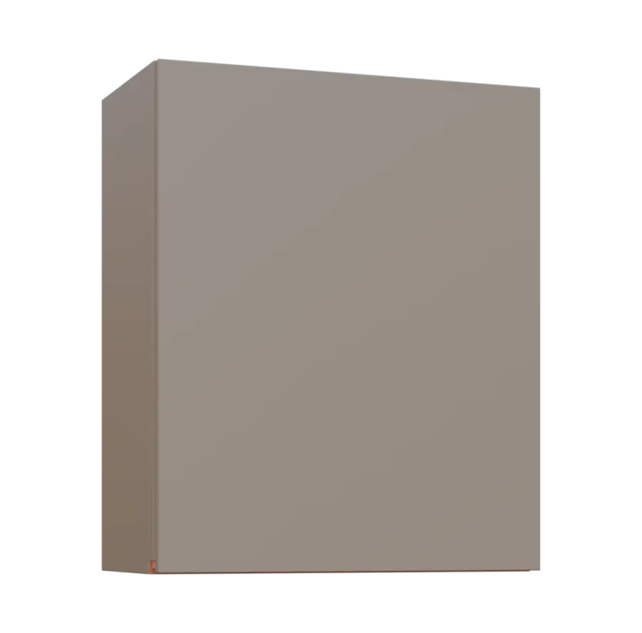 MHCH - 6D horní skříňka, 1-dveřová, pravá, 730x600x300, taupe hnědá, profil béžově růžový