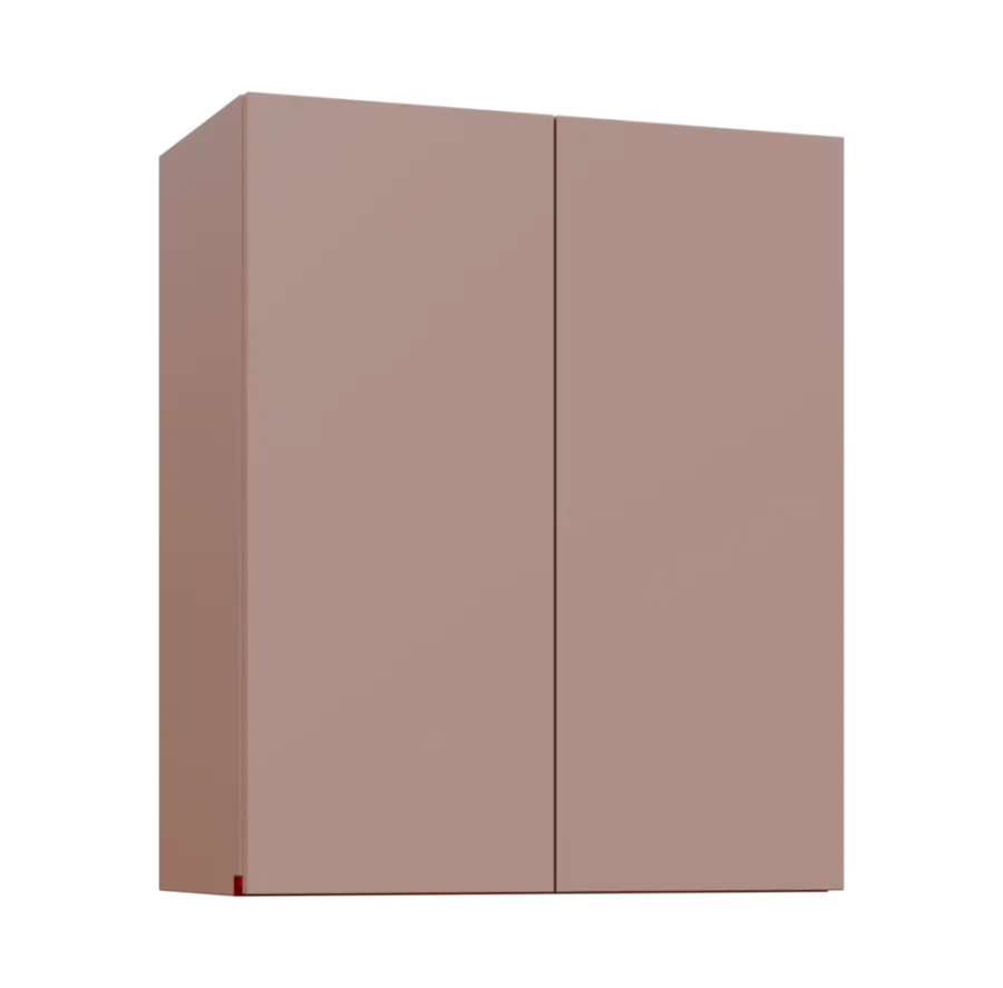 MHCH - 6D2 horní skříňka, 2-dveřová, 730x600x300, pudrově růžová, profil burgundy