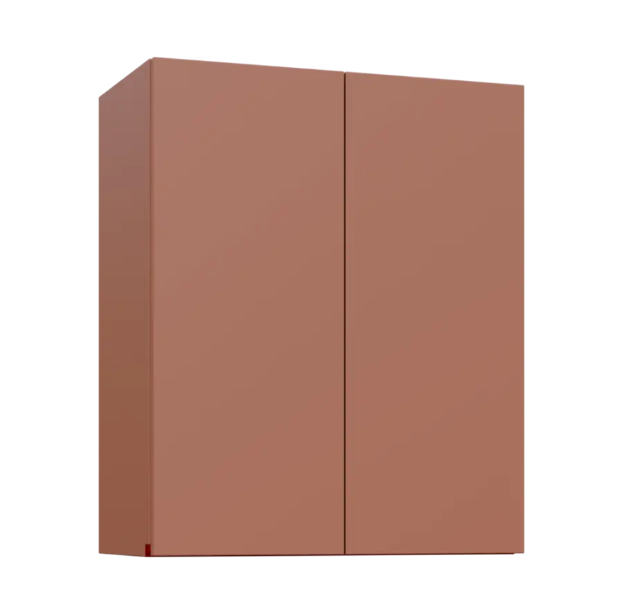 MHCH - 6D2 horní skříňka, 2-dveřová, 730x600x300, pudrově hnědá, profil burgundy