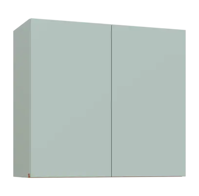 MHCH - 8D horní skříňka, 2-dveřová, 730x800x300, šedozelinkavá, profil béžově růžový