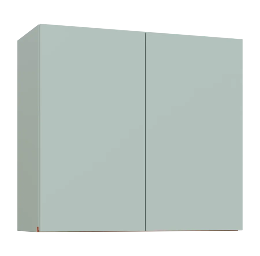 MHCH - 8D horní skříňka, 2-dveřová, 730x800x300, šedozelinkavá, profil béžově růžový