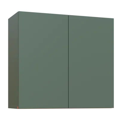 MHCH - 8D horní skříňka, 2-dveřová, 730x800x300, agáve zelená, profil béžově růžový