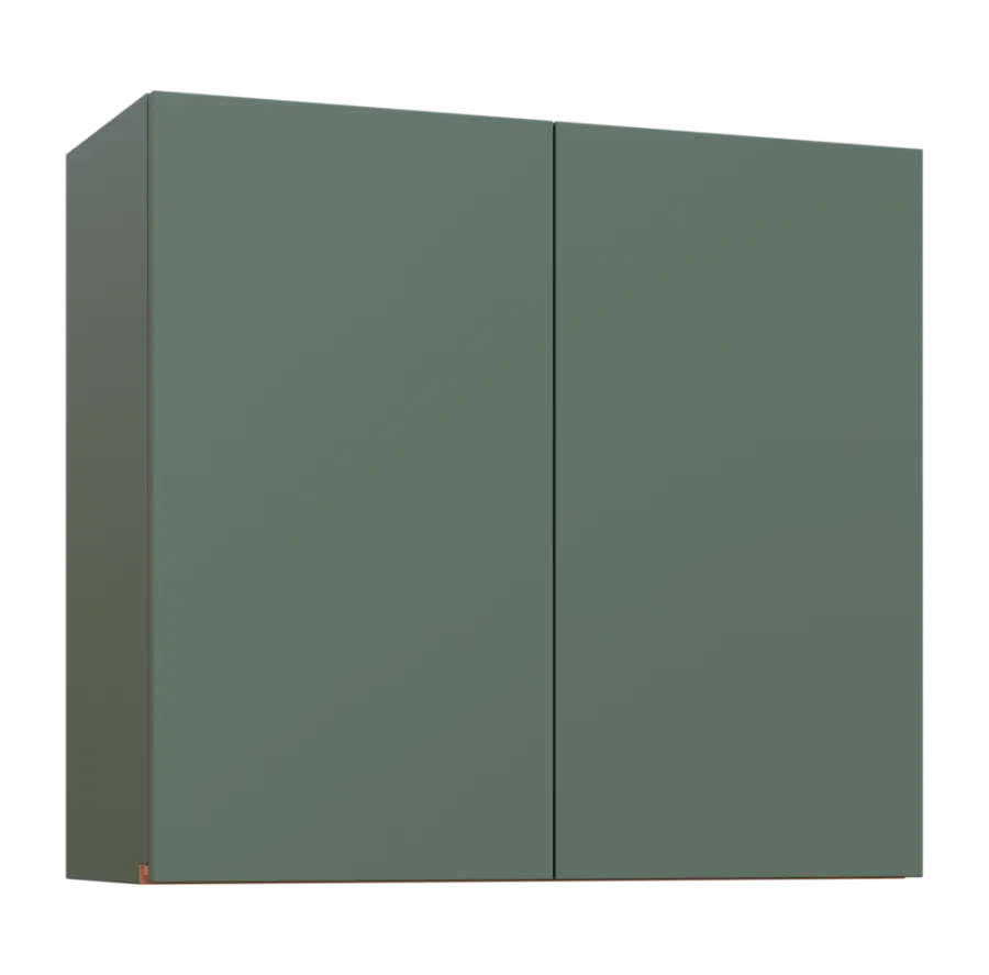 MHCH - 8D horní skříňka, 2-dveřová, 730x800x300, agáve zelená, profil béžově růžový