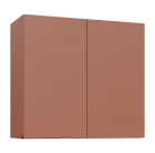 MHCH - 8D horní skříňka, 2-dveřová, 730x800x300, pudrově hnědá, profil burgundy