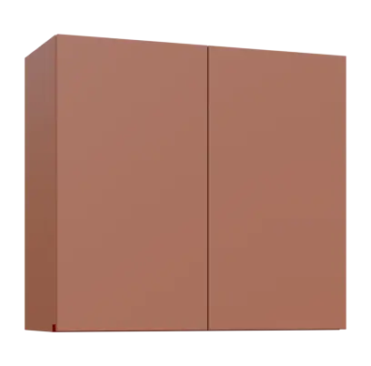 MHCH - 8D horní skříňka, 2-dveřová, 730x800x300, pudrově hnědá, profil burgundy