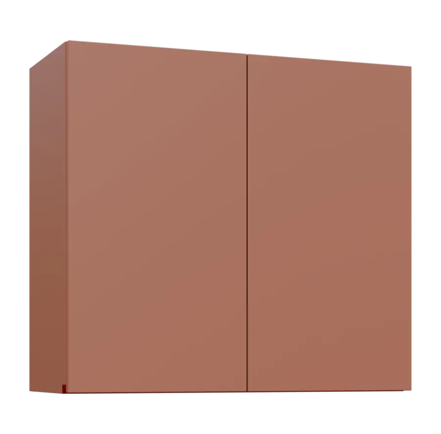 MHCH - 8D horní skříňka, 2-dveřová, 730x800x300, pudrově hnědá, profil burgundy