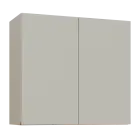 MHCH - 8D horní skříňka, 2-dveřová, 730x800x300, teplá šedá, profil béžově růžový
