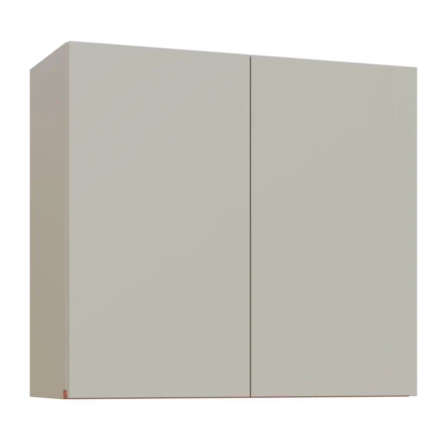MHCH - 8D horní skříňka, 2-dveřová, 730x800x300, teplá šedá, profil béžově růžový