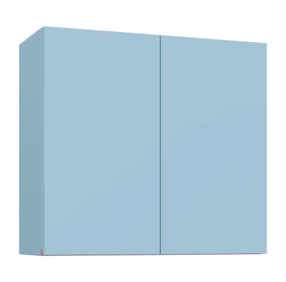MHCHR - 8 horní skříňka, 1-dveřová, rohová, pravá, 730x800x300, obloha, profil světle růžový