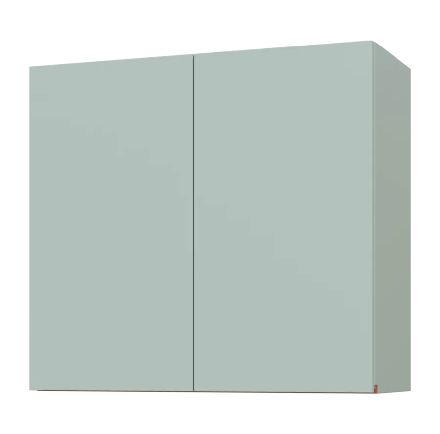 MHCHR - 8 horní skříňka, 1-dveřová, rohová, levá, 730x800x300, šedozelinkavá, profil béžově růžový