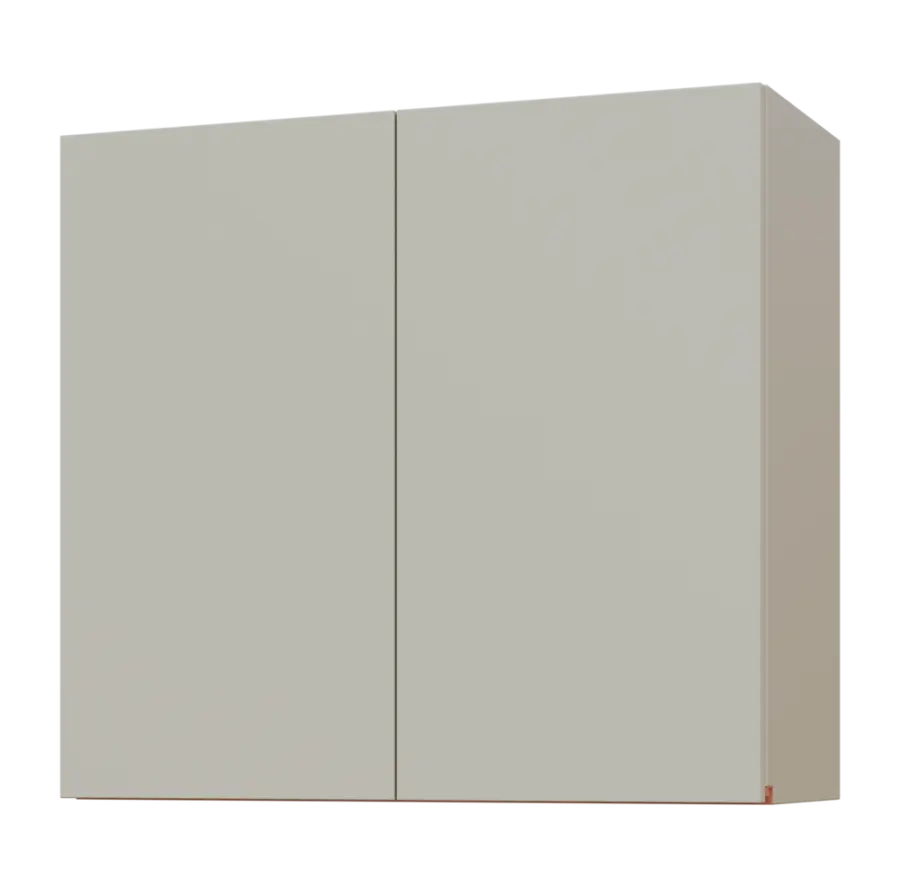 MHCHR - 8 horní skříňka, 1-dveřová, rohová, levá, 730x800x300, teplá šedá, profil béžově růžový