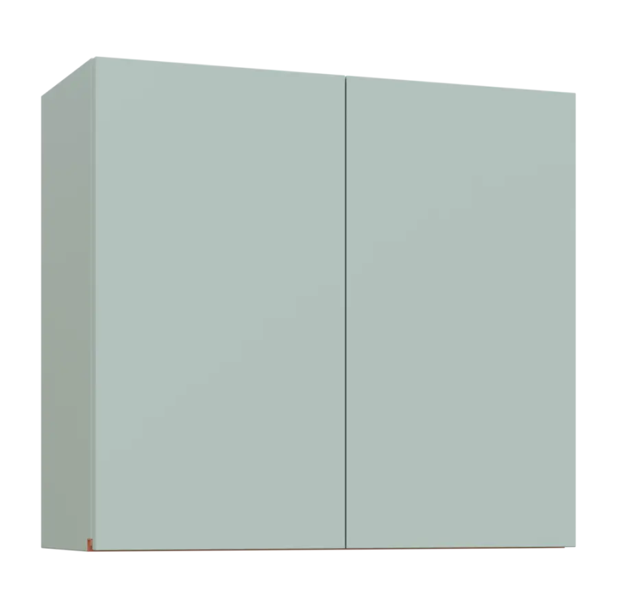 MHCHR - 8 horní skříňka, 1-dveřová, rohová, pravá, 730x800x300, šedozelinkavá, profil béžově růžový