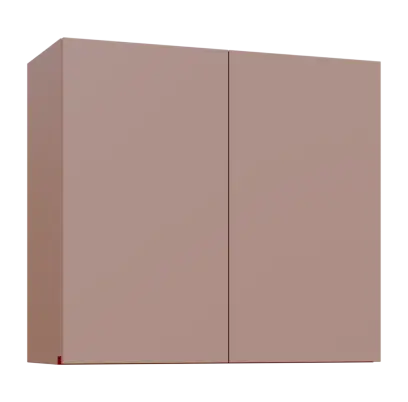 MHCHR - 8 horní skříňka, 1-dveřová, rohová, pravá, 730x800x300, pudrově růžová, profil burgundy