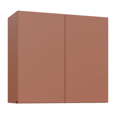 MHCHR - 8 horní skříňka, 1-dveřová, rohová, pravá, 730x800x300, pudrově hnědá, profil burgundy