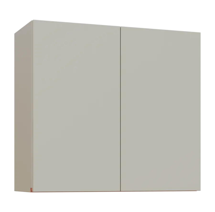 MHCHR - 8 horní skříňka, 1-dveřová, rohová, pravá, 730x800x300, teplá šedá, profil béžově růžový