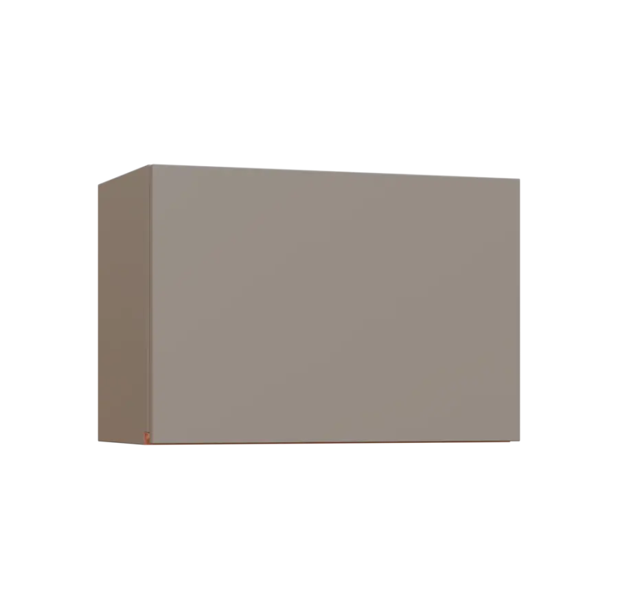 MHCHV - 64D horní skříňka, výklop, 414x600x300, taupe hnědá, profil béžově růžový