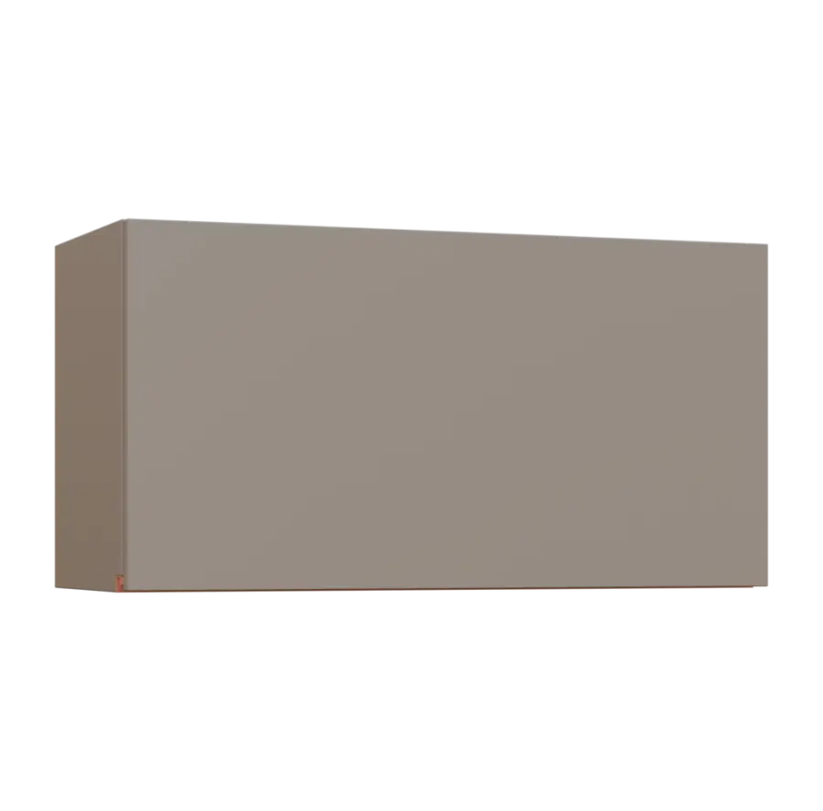 MHCHV - 84D horní skříňka, výklop, 414x800x300, taupe hnědá, profil béžově růžový