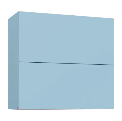 MHCHVV - 8D horní skříňka, 2 výklopy, 730x800x300, obloha, profil světle růžový