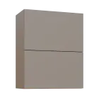 MHCHVV - 6D horní skříňka, 2 výklopy, 730x600x300, taupe hnědá, profil béžově růžový