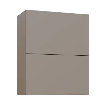 MHCHVV - 6D horní skříňka, 2 výklopy, 730x600x300, taupe hnědá, profil béžově růžový