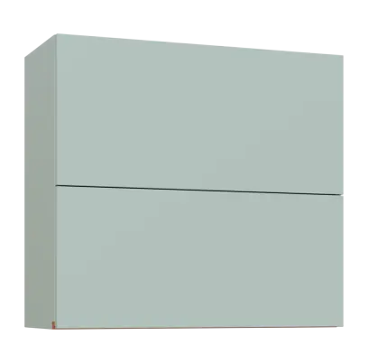 MHCHVV - 8D horní skříňka, 2 výklopy, 730x800x300, šedozelinkavá, profil béžově růžový