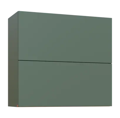 MHCHVV - 8D horní skříňka, 2 výklopy, 730x800x300, agáve zelená, profil béžově růžový