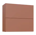MHCHVV - 8D horní skříňka, 2 výklopy, 730x800x300, pudrově hnědá, profil burgundy