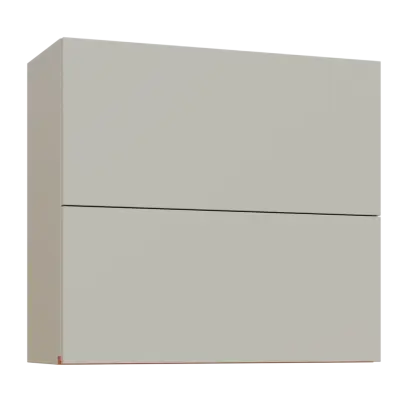 MHCHVV - 8D horní skříňka, 2 výklopy, 730x800x300, teplá šedá, profil béžově růžový